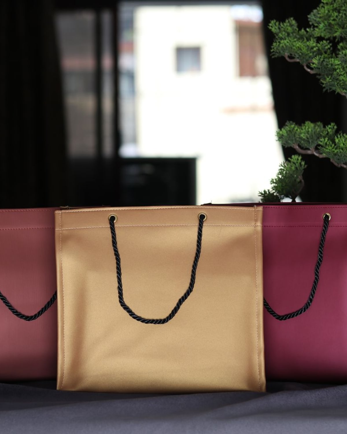 Tote bag packed for everyday travel